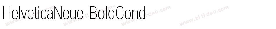 HelveticaNeue-BoldCond字体转换 HelveticaNeue-BoldCond字体转换