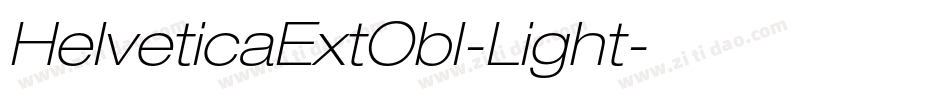 HelveticaExtObl-Light字体转换