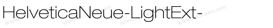 HelveticaNeue-LightExt字体转换