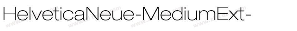 HelveticaNeue-MediumExt字体转换