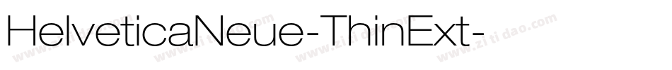 HelveticaNeue-ThinExt字体转换