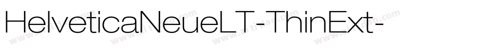 HelveticaNeueLT-ThinExt字体转换