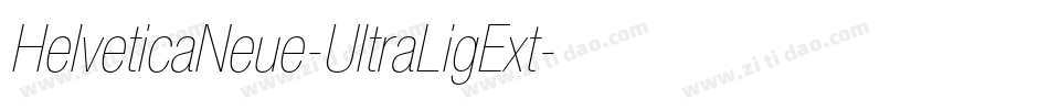 HelveticaNeue-UltraLigExt字体转换
