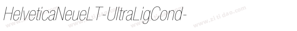 HelveticaNeueLT-UltraLigCond字体转换