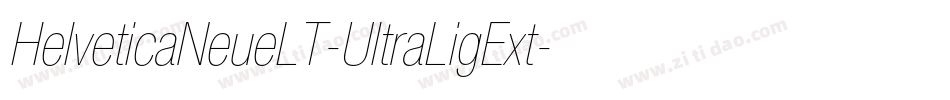 HelveticaNeueLT-UltraLigExt字体转换