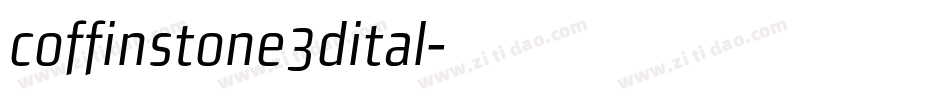 coffinstone3dital字体转换