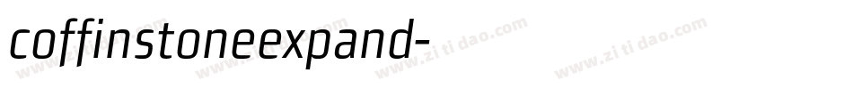 coffinstoneexpand字体转换