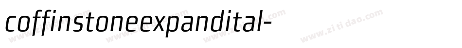 coffinstoneexpandital字体转换