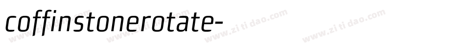 coffinstonerotate字体转换