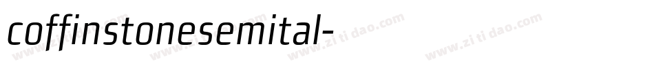 coffinstonesemital字体转换
