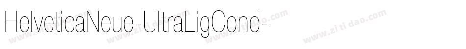 HelveticaNeue-UltraLigCond字体转换
