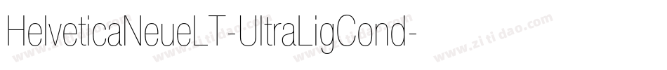 HelveticaNeueLT-UltraLigCond字体转换