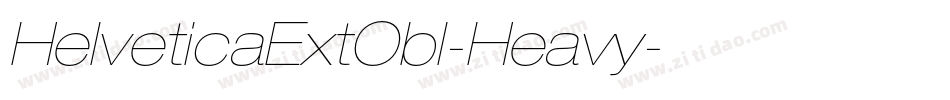 HelveticaExtObl-Heavy字体转换