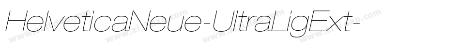 HelveticaNeue-UltraLigExt字体转换