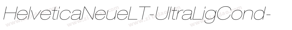 HelveticaNeueLT-UltraLigCond字体转换