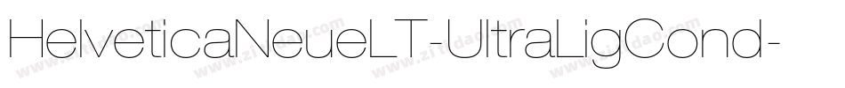 HelveticaNeueLT-UltraLigCond字体转换