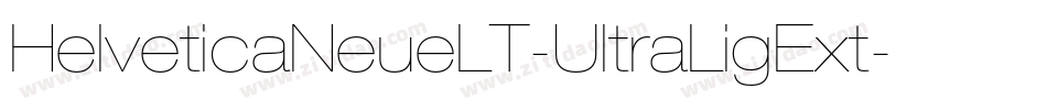 HelveticaNeueLT-UltraLigExt字体转换