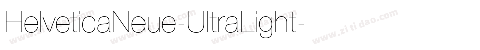 HelveticaNeue-UltraLight字体转换