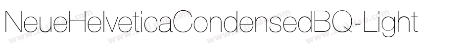 NeueHelveticaCondensedBQ-Light字体转换