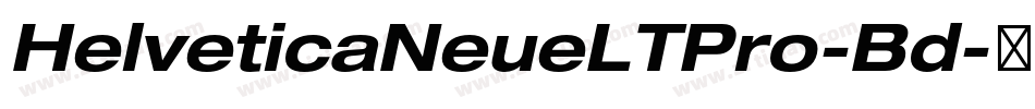 HelveticaNeueLTPro-Bd字体转换