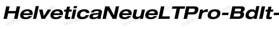 HelveticaNeueLTPro-BdIt字体转换