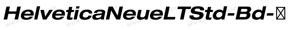 HelveticaNeueLTStd-Bd字体转换