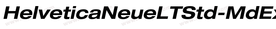HelveticaNeueLTStd-MdExO字体转换