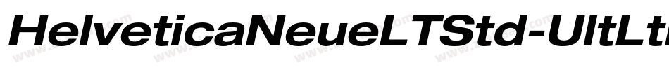 HelveticaNeueLTStd-UltLtExO字体转换