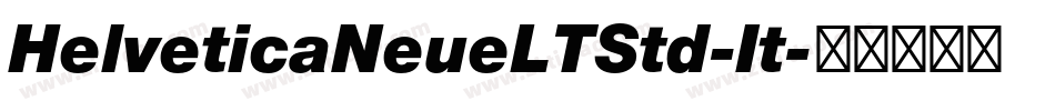 HelveticaNeueLTStd-It字体转换