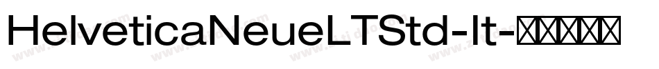 HelveticaNeueLTStd-It字体转换