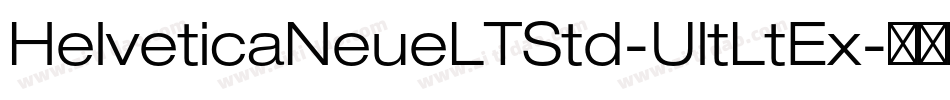 HelveticaNeueLTStd-UltLtEx字体转换