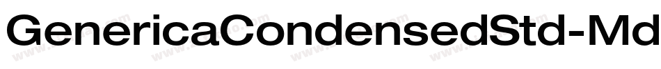 GenericaCondensedStd-Md字体转换