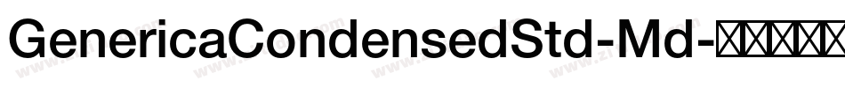 GenericaCondensedStd-Md字体转换