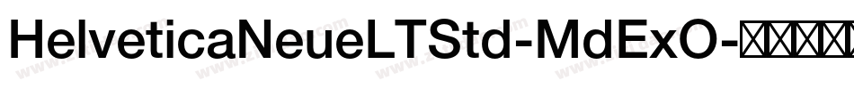 HelveticaNeueLTStd-MdExO字体转换