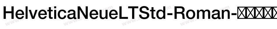 HelveticaNeueLTStd-Roman字体转换
