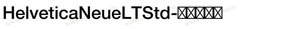HelveticaNeueLTStd字体转换