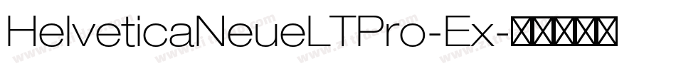 HelveticaNeueLTPro-Ex字体转换