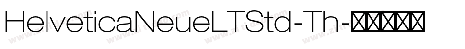 HelveticaNeueLTStd-Th字体转换