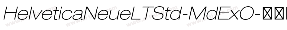 HelveticaNeueLTStd-MdExO字体转换