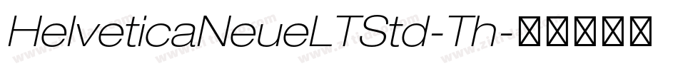 HelveticaNeueLTStd-Th字体转换