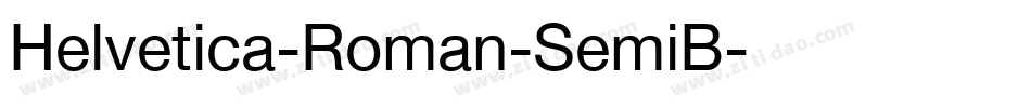Helvetica-Roman-SemiB字体转换