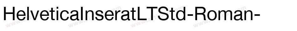 HelveticaInseratLTStd-Roman字体转换