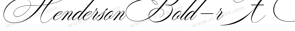 HendersonBold-rX4K字体转换