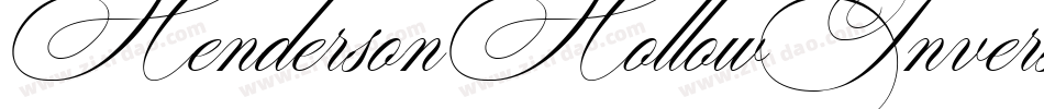 HendersonHollowInverse-2VgX字体转换