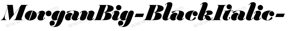 MorganBig-BlackItalic字体转换 MorganBig-BlackItalic字体转换