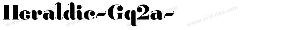 Heraldic-Gq2a字体转换
