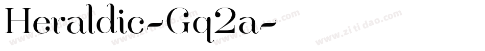 Heraldic-Gq2a字体转换