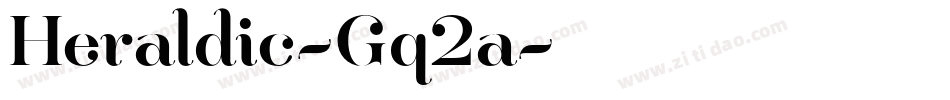 Heraldic-Gq2a字体转换