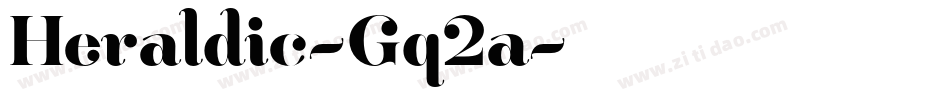 Heraldic-Gq2a字体转换