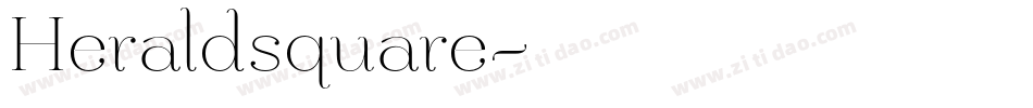 Heraldsquare字体转换